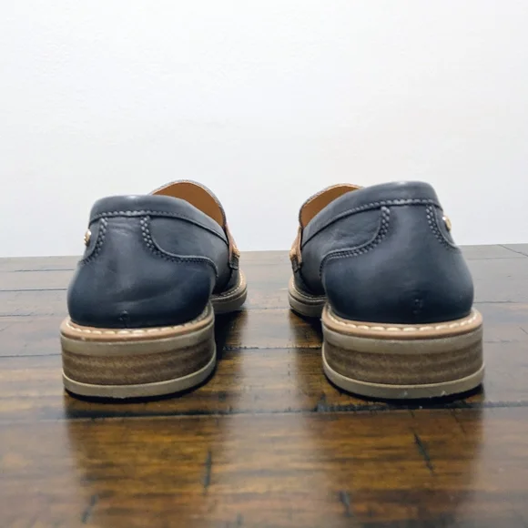 Pikolinos Aldaya W8J water-resistant leather penny Loafers Ocean color Size 38/ - Picture 6 of 9